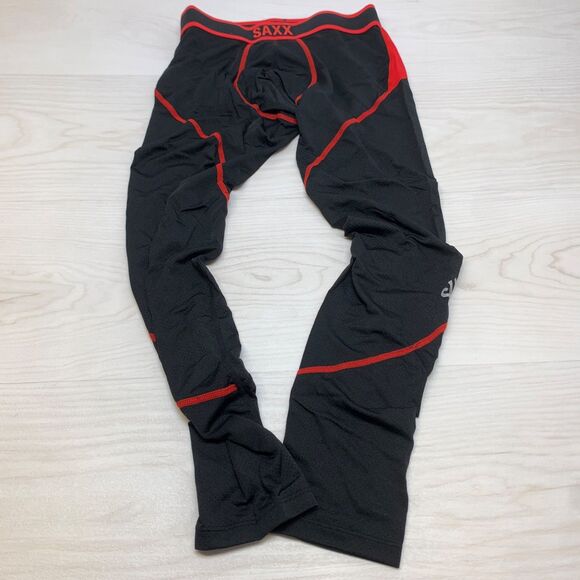 Saxx Kinetic Light-Compression Support Mesh Tights Men's Size L 36-38 Black - Picture 1 of 10